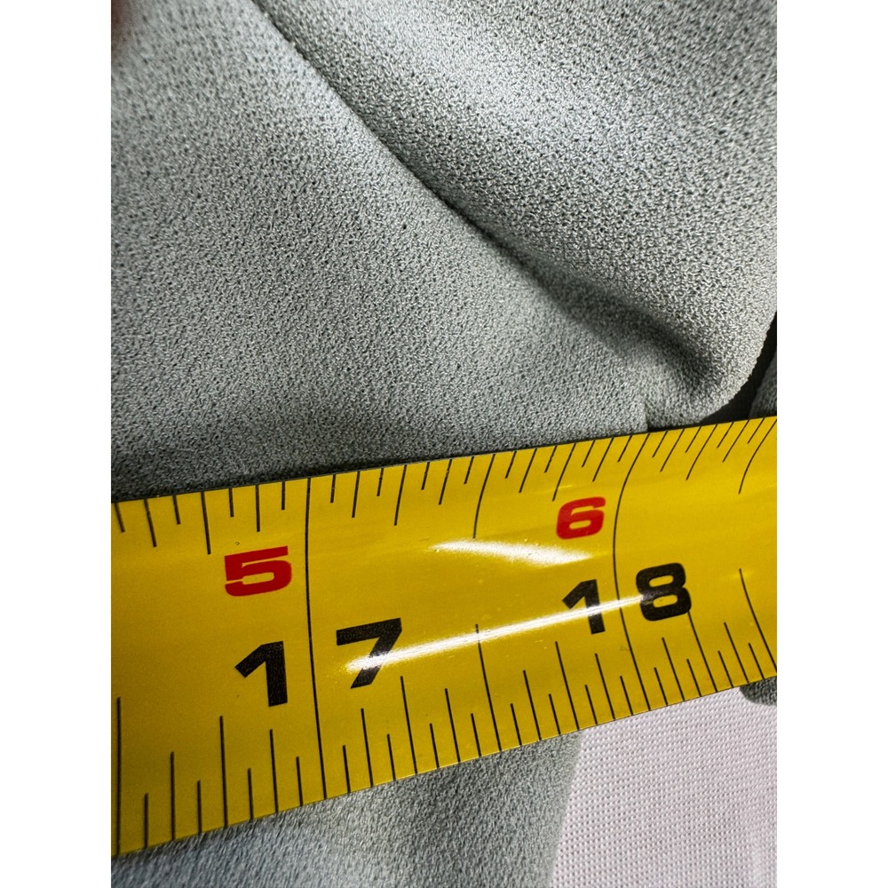 Calvin Klein Seafoam Green Exposed Gold Zip 3/4 Sleeve Sheath Office Dress Sz 12 - Picture 10 of 12